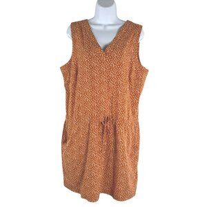 Toad&Co Orange Sleeveless Dress